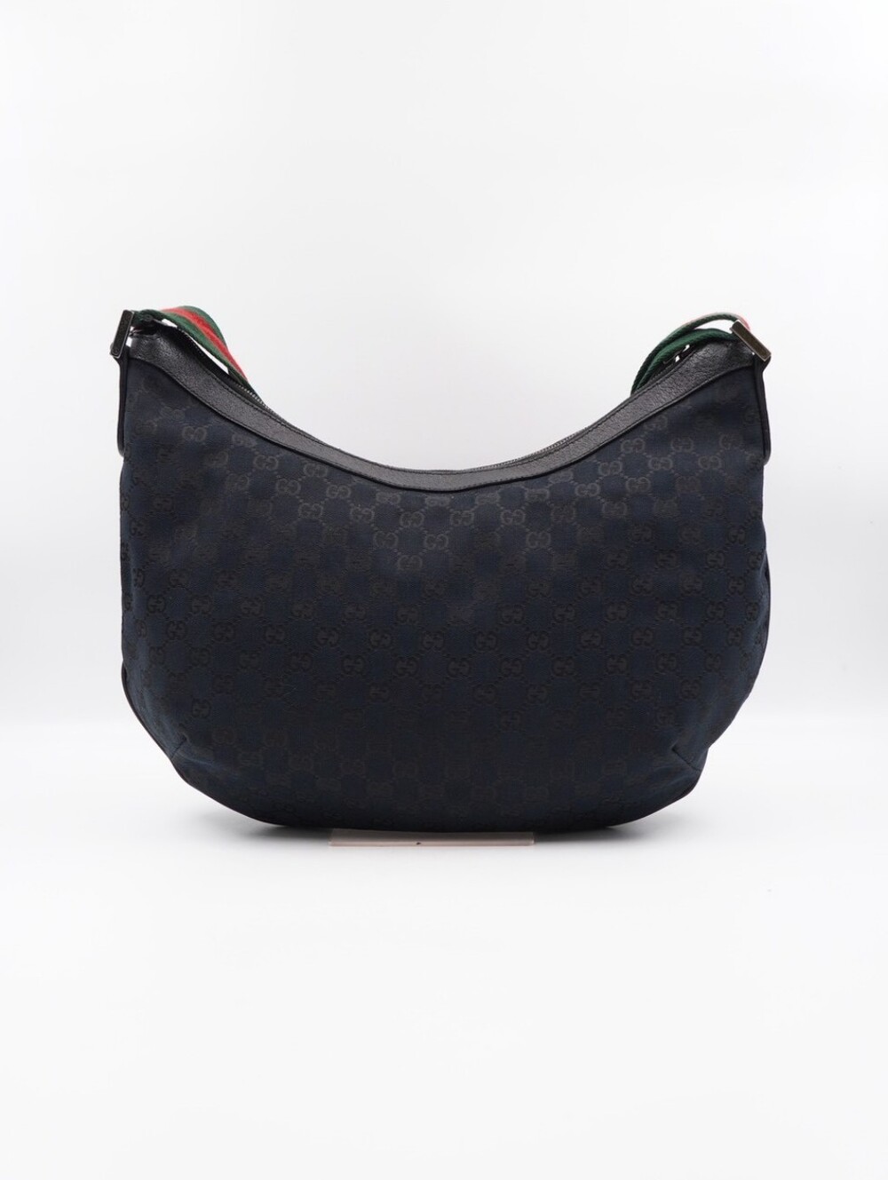 CN06 💗 Gucci GG Monogram Web halfmoon Large Crossbody - Picture 2 of 13